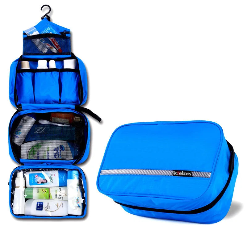 Water-Resistant Unisex Toiletry Bag with Handle – Travel Convenience