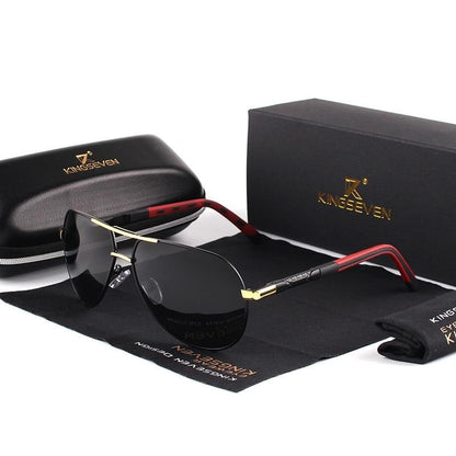 Men's Polarized Sunglasses in Vintage Aluminum Frame