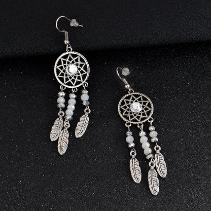 Enchanting Silver Gemstone Drop Earrings