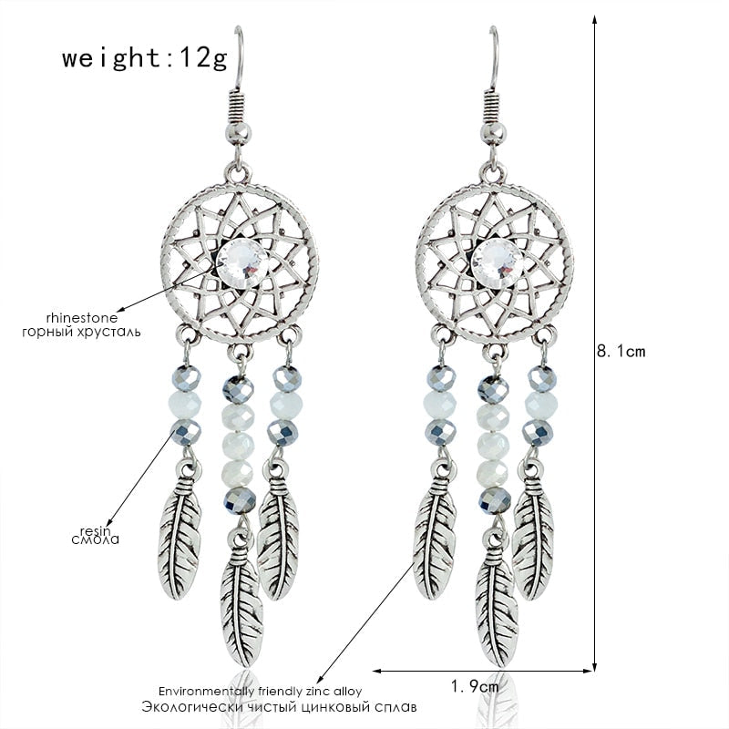 Enchanting Silver Gemstone Drop Earrings