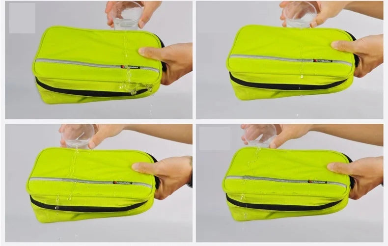 Water-Resistant Unisex Toiletry Bag with Handle – Travel Convenience