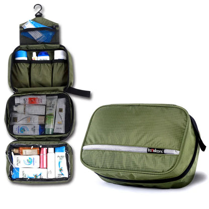 Water-Resistant Unisex Toiletry Bag with Handle – Travel Convenience