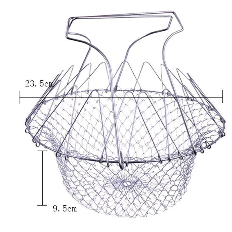 Collapsible Multipurpose Strainer Basket for Cooking
