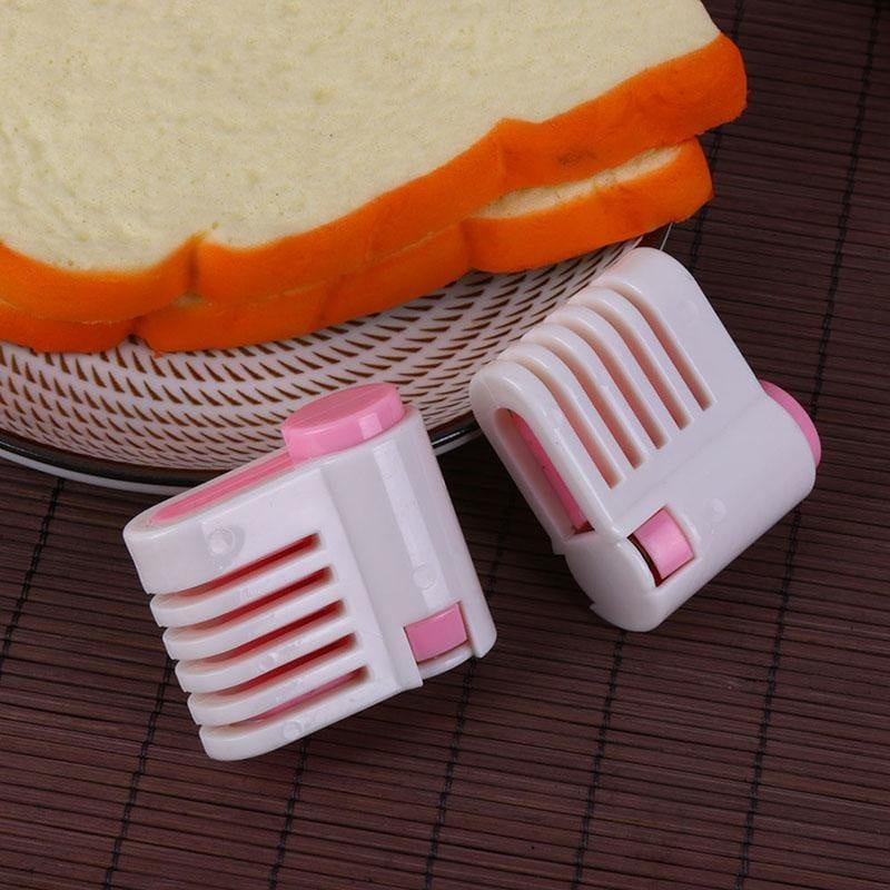 Set of 2 Cake Layer Slicers with Knife Clamps