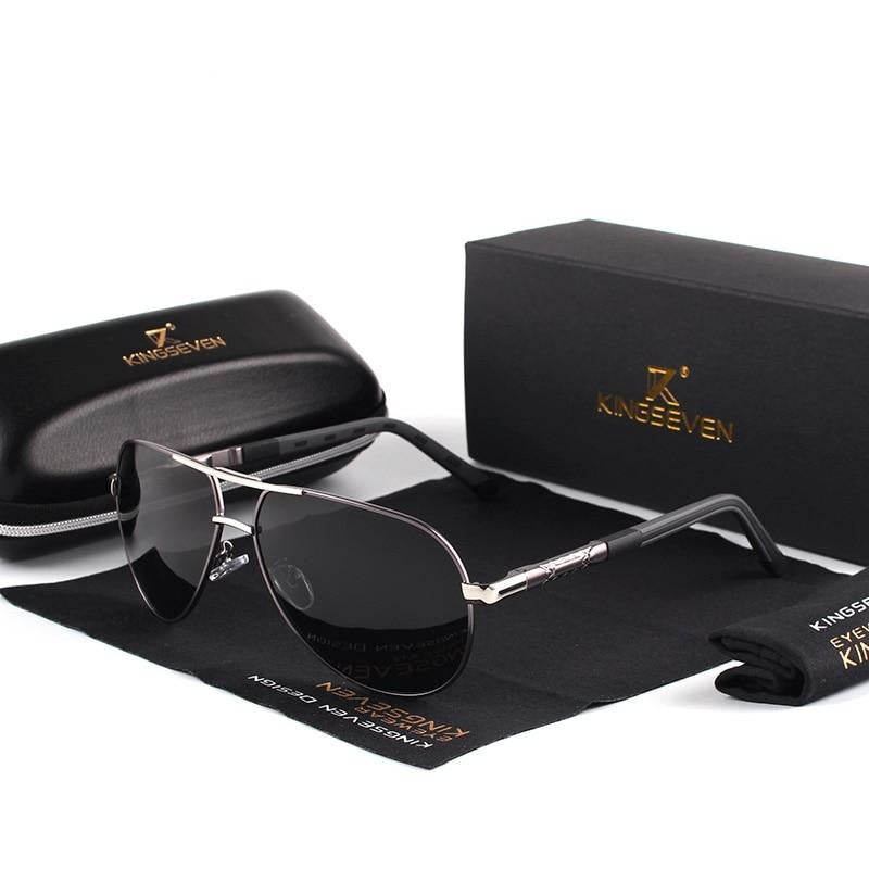 Men's Polarized Sunglasses in Vintage Aluminum Frame