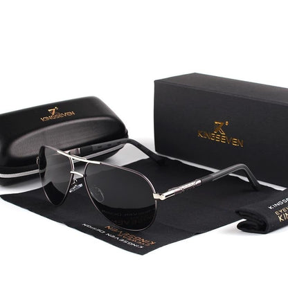 Men's Polarized Sunglasses in Vintage Aluminum Frame