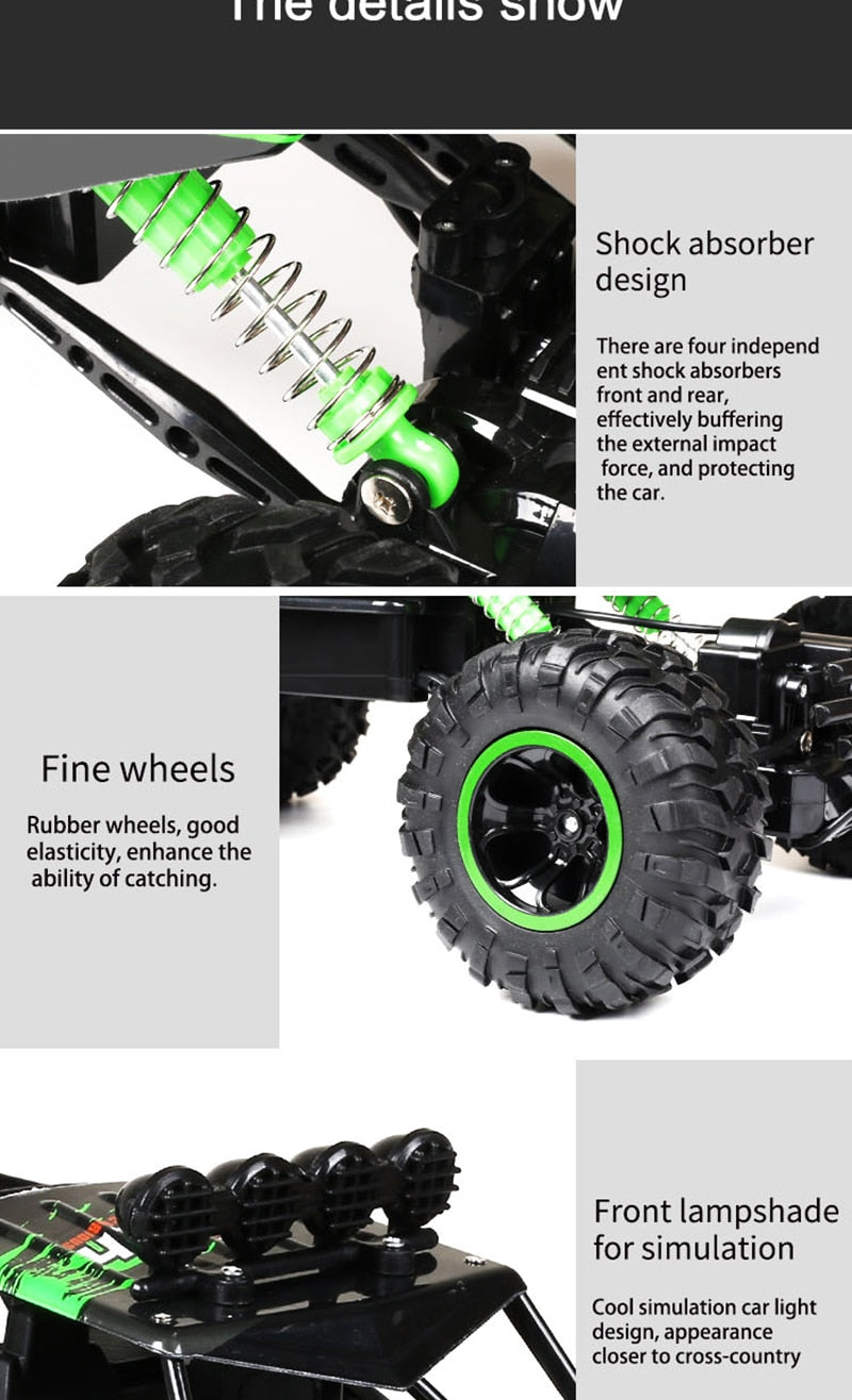 Robust Remote Control Monster Truck Featuring Shock-Resistant Suspension