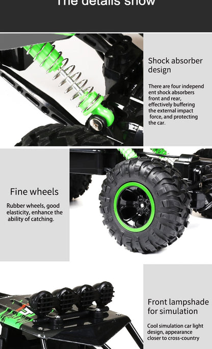 Robust Remote Control Monster Truck Featuring Shock-Resistant Suspension
