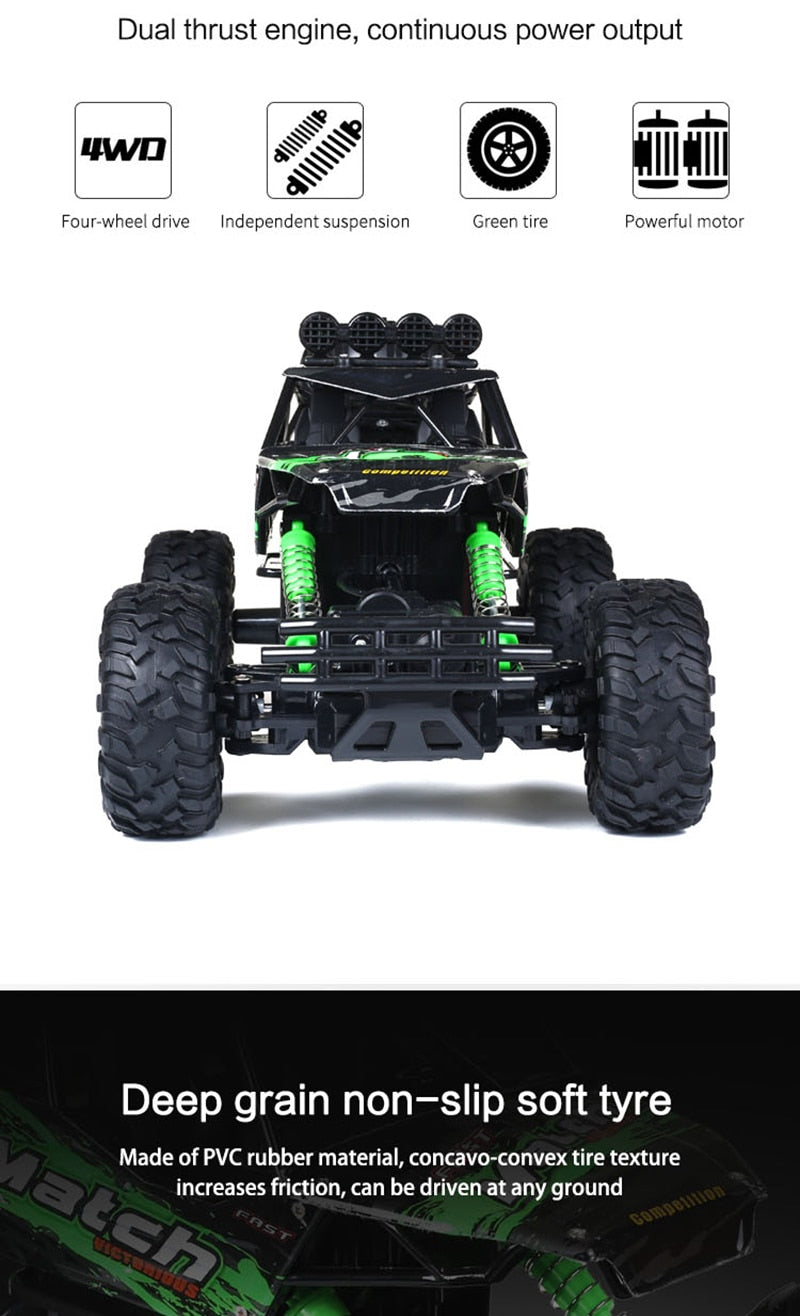 Robust Remote Control Monster Truck Featuring Shock-Resistant Suspension
