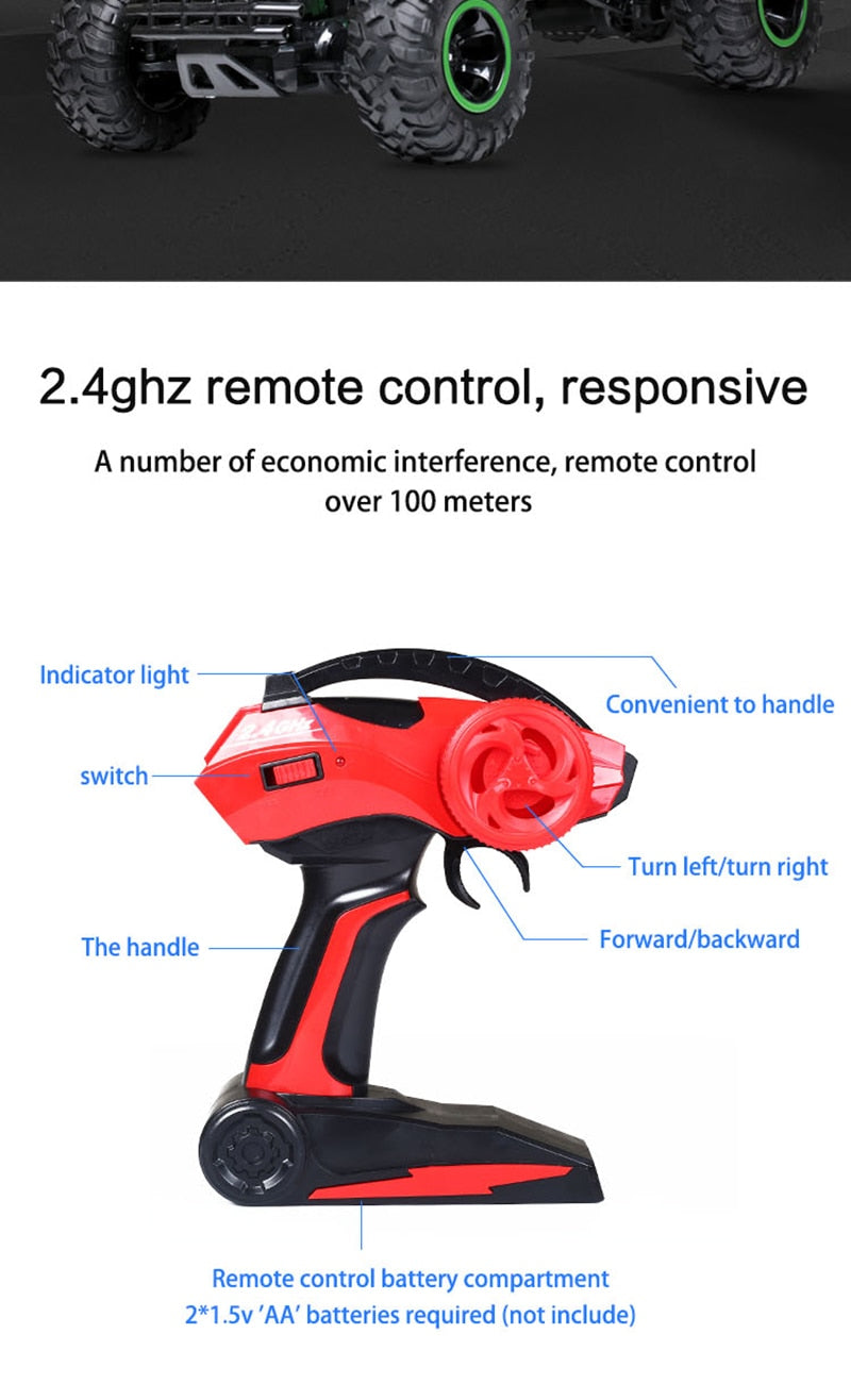 Robust Remote Control Monster Truck Featuring Shock-Resistant Suspension