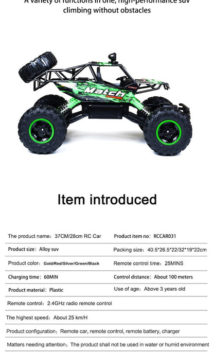 Robust Remote Control Monster Truck Featuring Shock-Resistant Suspension