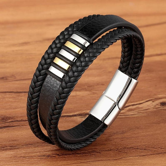 Fashionable Genuine Leather Bracelets for Men