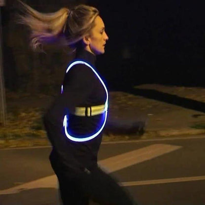 Safety Vest for Night Running and Outdoor Activities with Reflective Strips