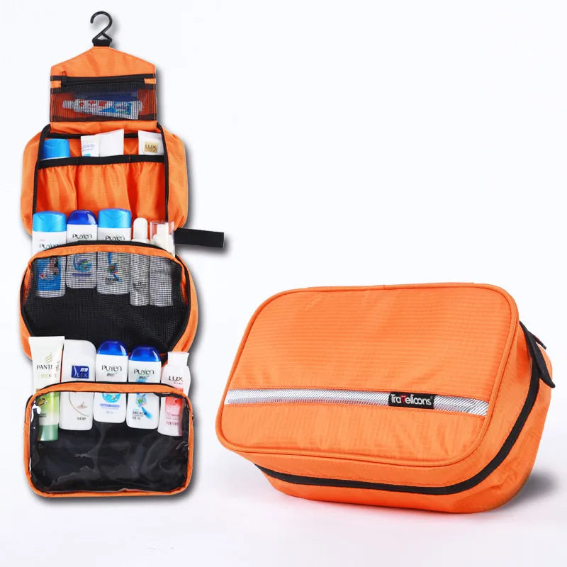 Water-Resistant Unisex Toiletry Bag with Handle – Travel Convenience