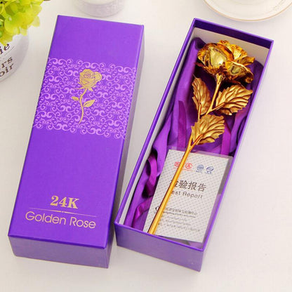 Luxurious 24k Gold Plated Rose in Elegant Packaging