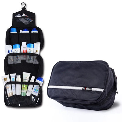 Water-Resistant Unisex Toiletry Bag with Handle – Travel Convenience