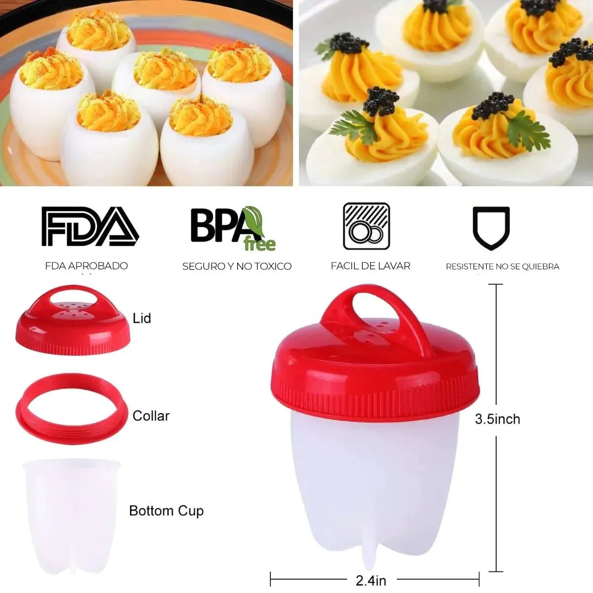 EggMaster Silicone Egg Cooker for Effortless Boiling