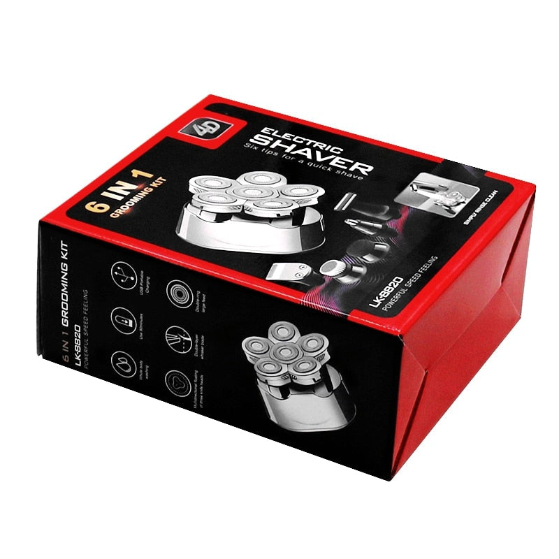 6-in-1 Face and Head Shaver with TitanEdge Technology