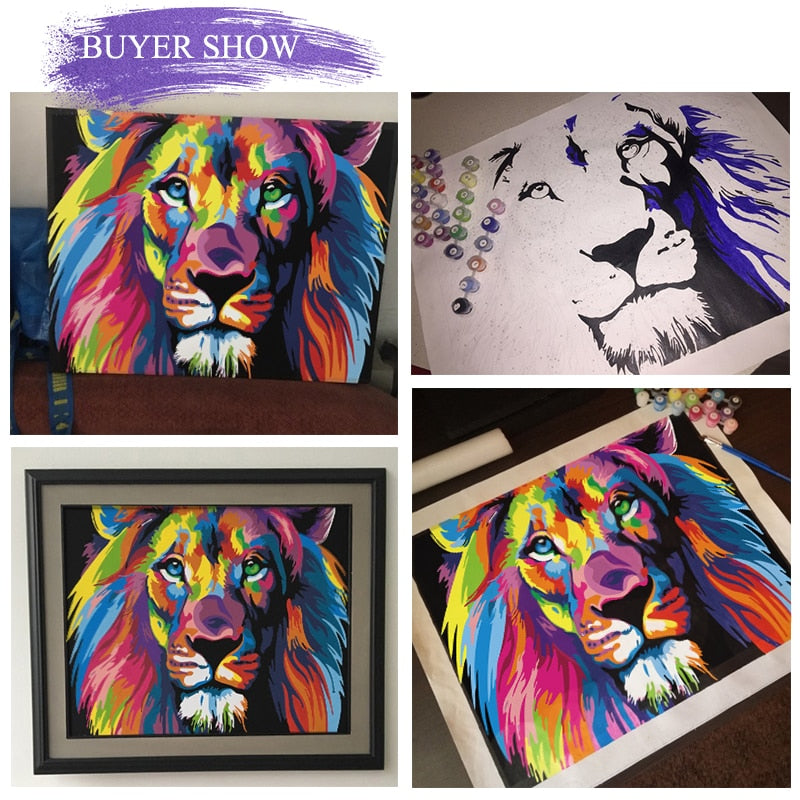 Paint by Numbers Animal Portrait Kit