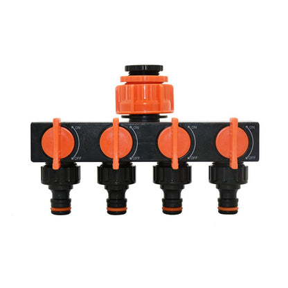 Garden Hose Water Splitter with 4-Way Outlet