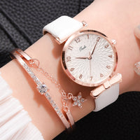Leather white set