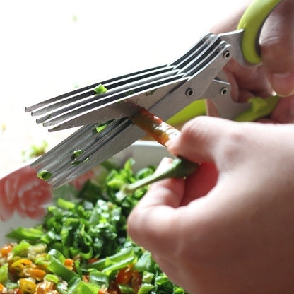 5-Blade Culinary Scissors for Kitchen Use