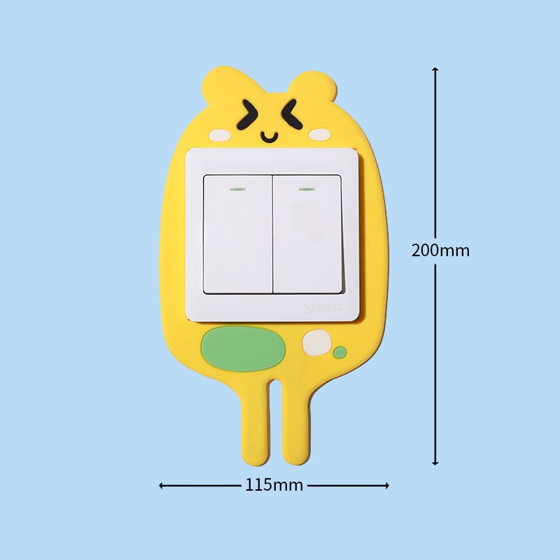 Glow-in-the-Dark Cartoon Switch Cover Décor