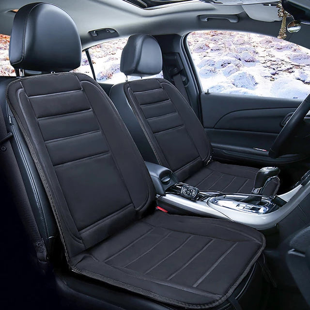 Heated Car Seat Cushion with Memory Foam – 12V Back and Seat Warmer