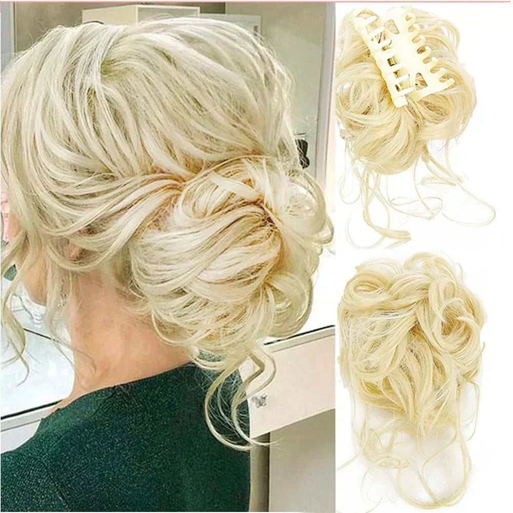 Instant Elegance | Clip-In Volume Hair Bun for Effortless Style