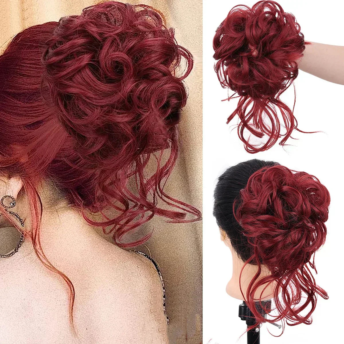 Instant Elegance | Clip-In Volume Hair Bun for Effortless Style