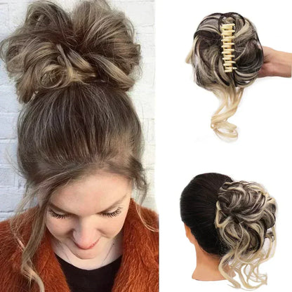 Instant Elegance | Clip-In Volume Hair Bun for Effortless Style