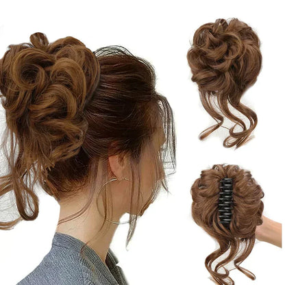 Instant Elegance | Clip-In Volume Hair Bun for Effortless Style