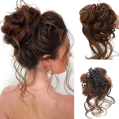 Instant Elegance | Clip-In Volume Hair Bun for Effortless Style