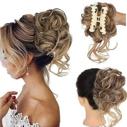 Instant Elegance | Clip-In Volume Hair Bun for Effortless Style