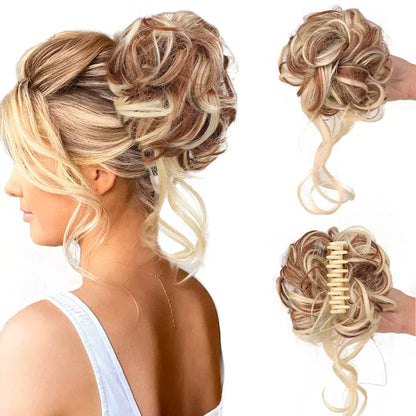 Instant Elegance | Clip-In Volume Hair Bun for Effortless Style