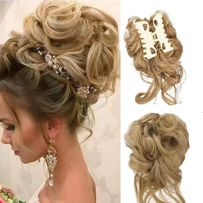 Instant Elegance | Clip-In Volume Hair Bun for Effortless Style