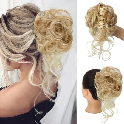 Instant Elegance | Clip-In Volume Hair Bun for Effortless Style