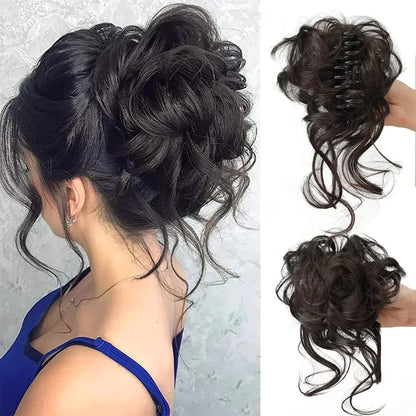Instant Elegance | Clip-In Volume Hair Bun for Effortless Style