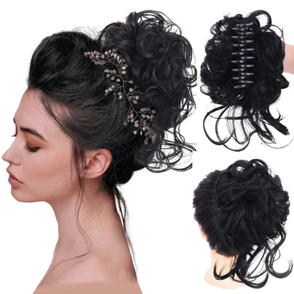 Instant Elegance | Clip-In Volume Hair Bun for Effortless Style