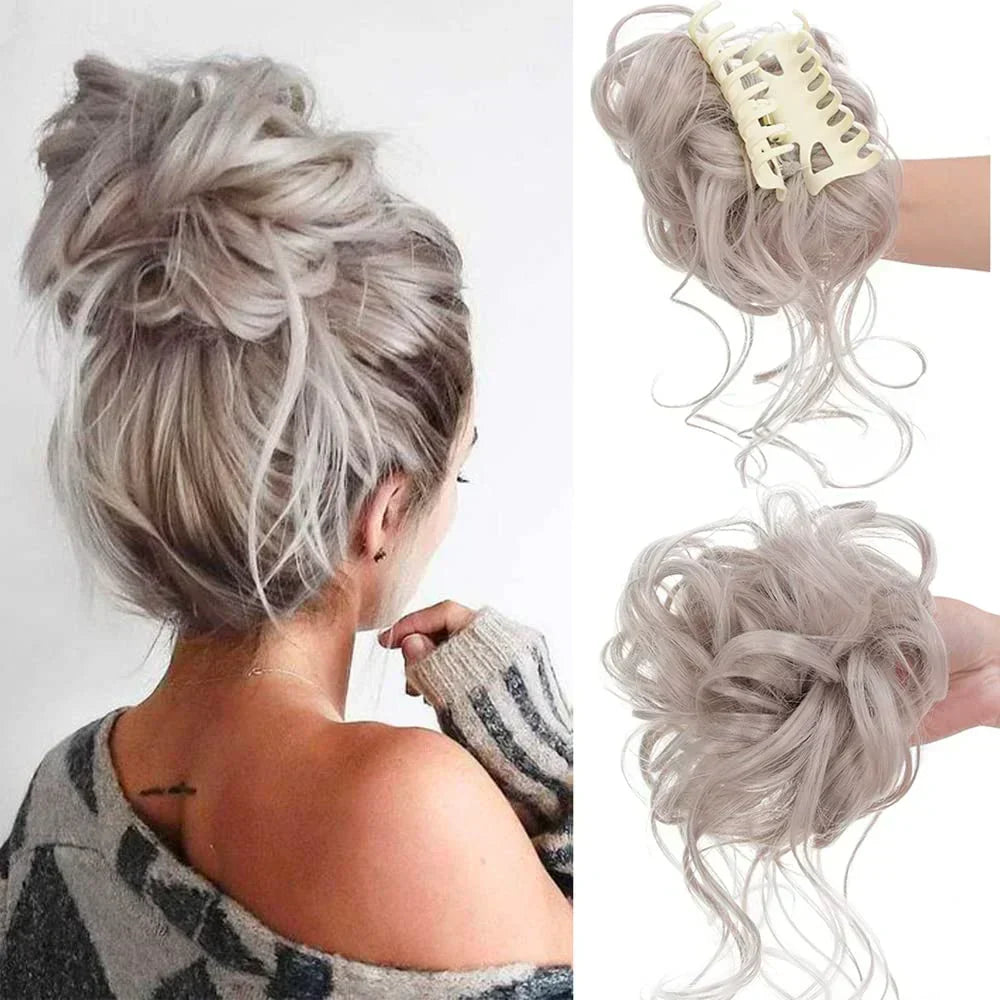 Instant Elegance | Clip-In Volume Hair Bun for Effortless Style