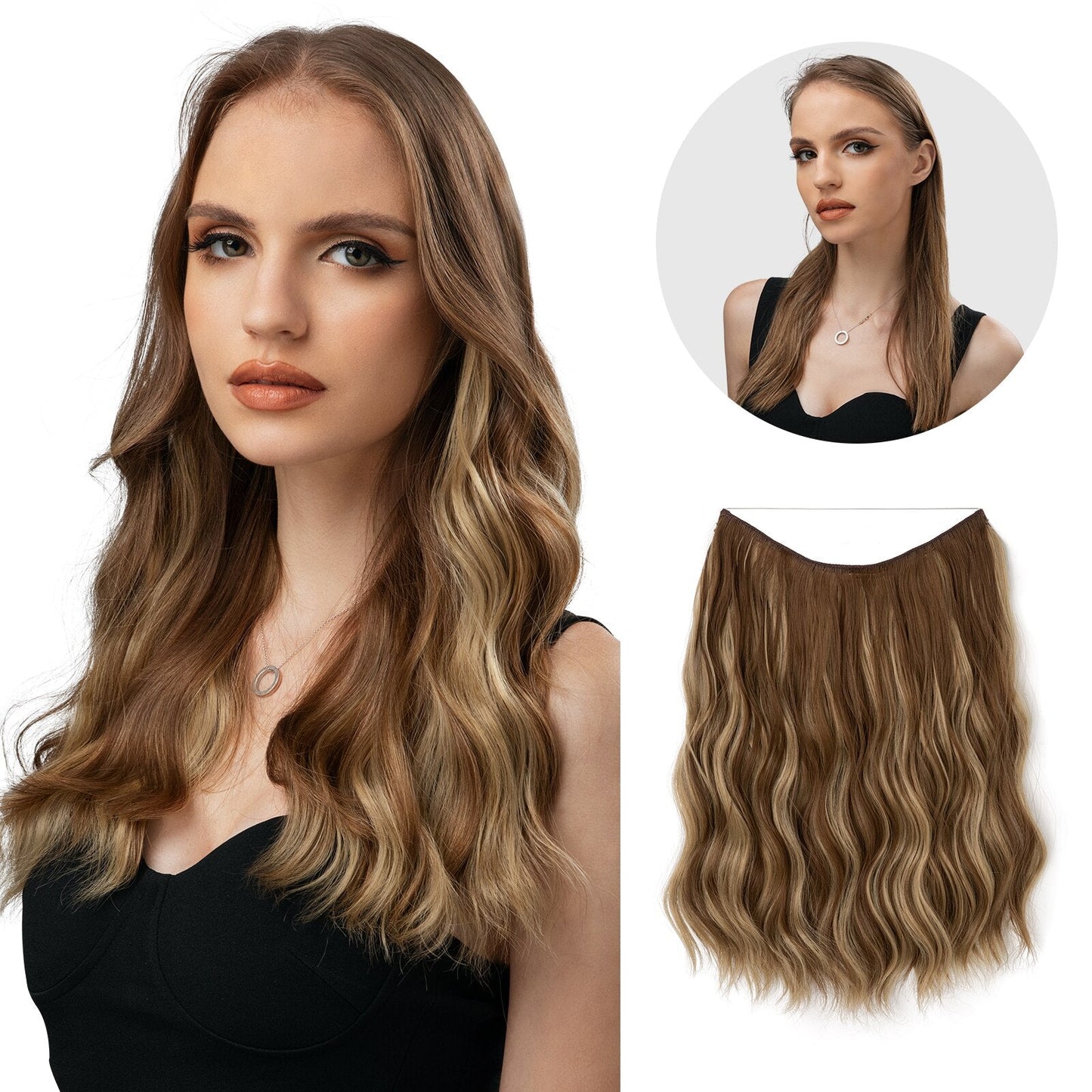 Instant Volume Hair Extensions | Invisible Halo Design | LuxeLocks
