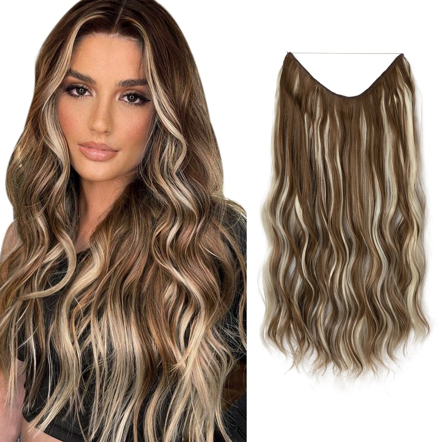 Instant Volume Hair Extensions | Invisible Halo Design | LuxeLocks