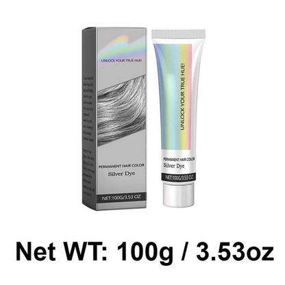 ChicSilk Permanent Hair Color | Cool Silver Gray Shade