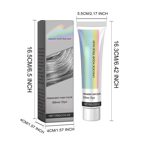 ChicSilk Permanent Hair Color | Cool Silver Gray Shade