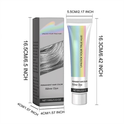 ChicSilk Permanent Hair Color | Cool Silver Gray Shade