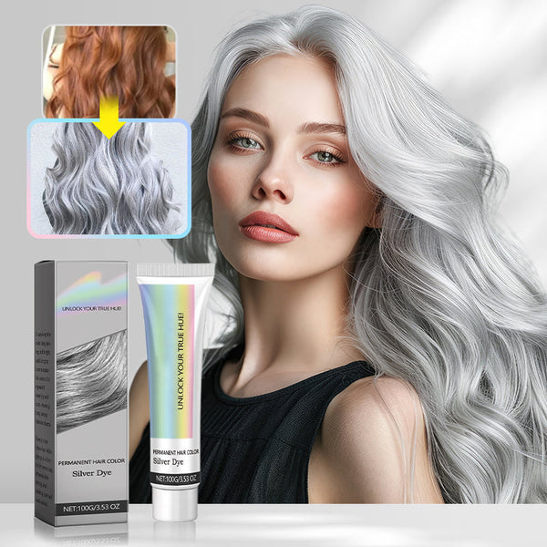 ChicSilk Permanent Hair Color | Cool Silver Gray Shade