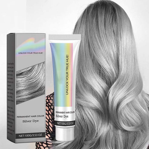 ChicSilk Permanent Hair Color | Cool Silver Gray Shade
