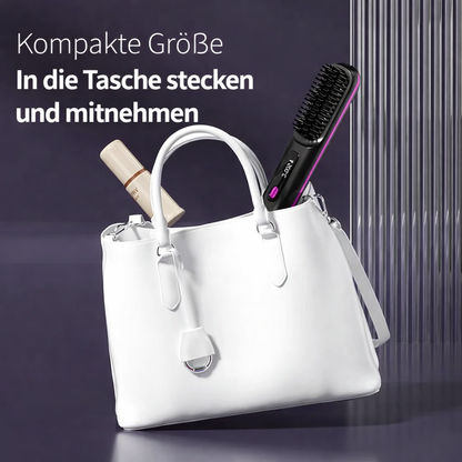 Portable Hair Straightener | Ceramic Ionic Technology | USB Rechargeable with LCD Display