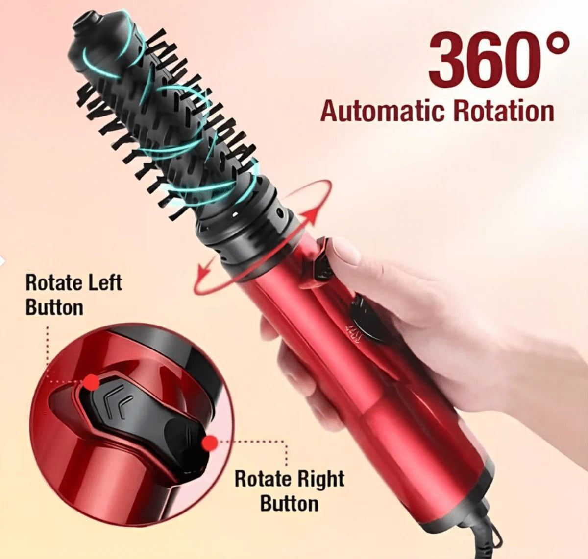 All-in-One Hair Styler & Dryer with Rotating Brushes