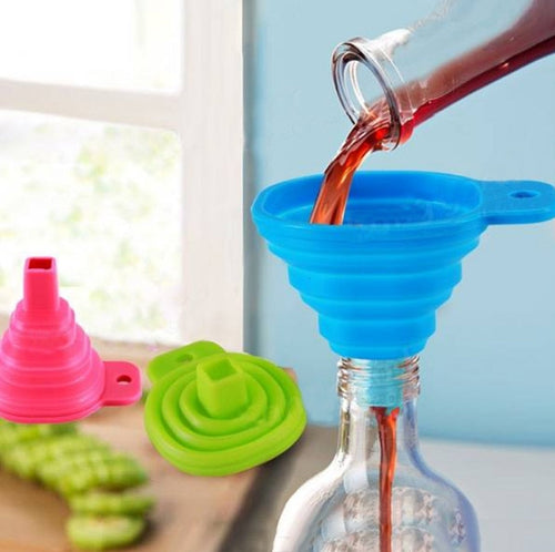 Foldable Kitchen Funnel for Easy Pouring and Storage